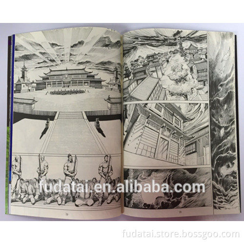 FDT custom low cost offset printing comic perfect binding book